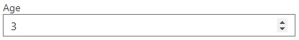 A field of type number