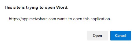 Open document prompt, without a preference setting