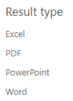 A display template of type "Refinement item"