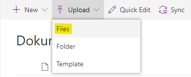 Upload a file