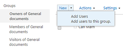 Add users or groups