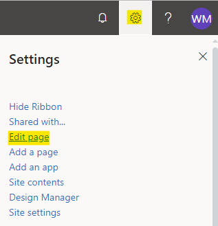 Edit the page