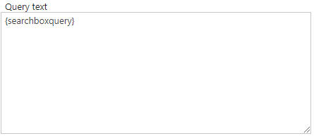 The default search query
